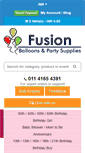 Mobile Screenshot of fusionballoons.com